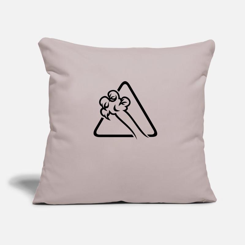 Griffes de chat / griffes en triangle (1c) Housse de coussin décorative 45 x 45 cm