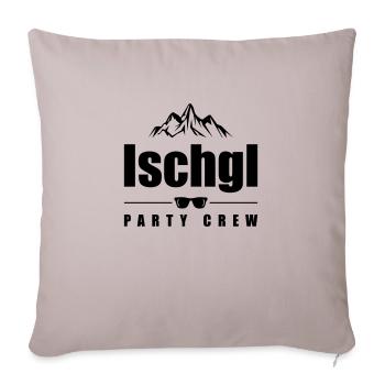 ischgl party crew - Sofakissenbezug 45 x 45 cm - helles Taupe - Vorne