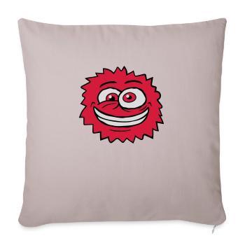 Monster Crazy Comic Face - Sofa pillowcase 17,3'' x 17,3'' (45 x 45 cm) - light taupe - Front