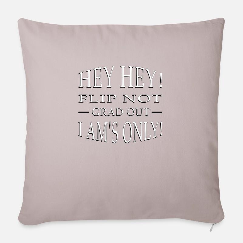 Flip not grad out I am s only VECTORGRAPHIC - Sofakissenbezug 45 x 45 cm - helles Taupe