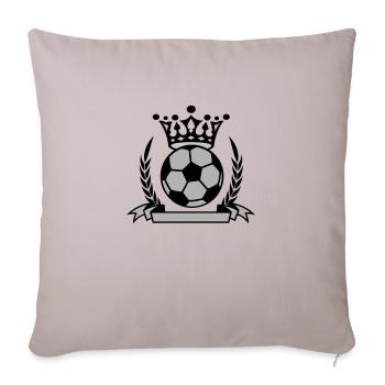 fussball banner - Housse de coussin décorative 45 x 45 cm - taupe clair - Devant