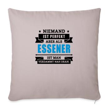 Funshirt Essener - Sofakissenbezug 45 x 45 cm - helles Taupe - Vorne