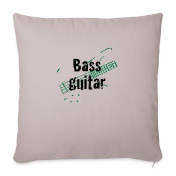 bass_guitar - Housse de coussin décorative 45 x 45 cm - taupe clair - Devant