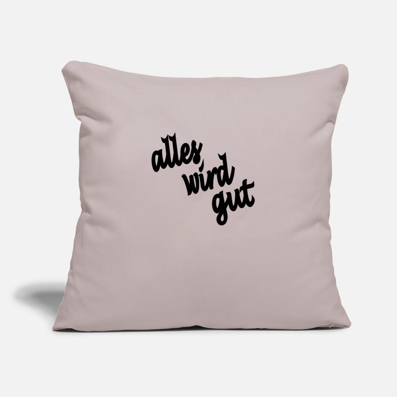 everything will be fine Sofa pillowcase 17,3'' x 17,3'' (45 x 45 cm)