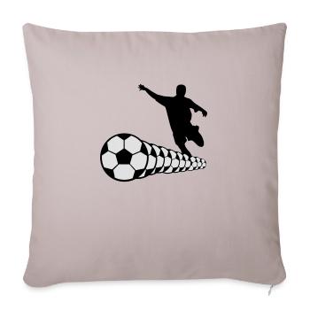 Soccer players soccer 2c - Sofa pillowcase 17,3'' x 17,3'' (45 x 45 cm) - light taupe - Front