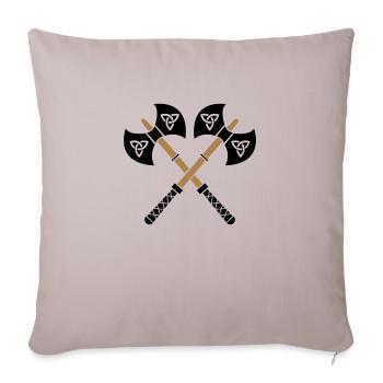 wikinger_aexte_02 - Sofakissenbezug 45 x 45 cm - helles Taupe - Vorne
