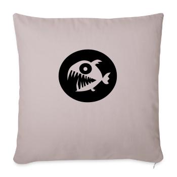 Piranha - Housse de coussin décorative 45 x 45 cm - taupe clair - Devant