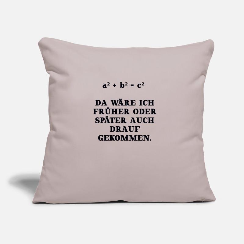 math mathematics funny gift idea Pythagoras Sofa pillowcase 17,3'' x 17,3'' (45 x 45 cm)