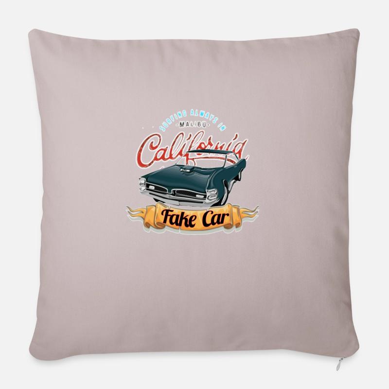 Muscle Car Retro Design - Sofakissenbezug 45 x 45 cm - helles Taupe