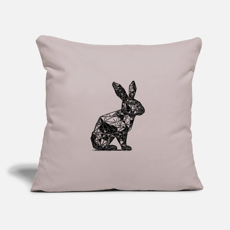 Geometric Lines Rabbit Rabbit Head Sofa pillowcase 17,3'' x 17,3'' (45 x 45 cm)
