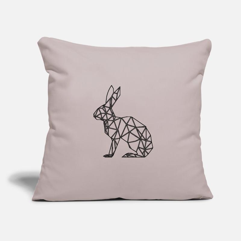 Geometric Rabbit Cute Lines Rabbit Sofa pillowcase 17,3'' x 17,3'' (45 x 45 cm)