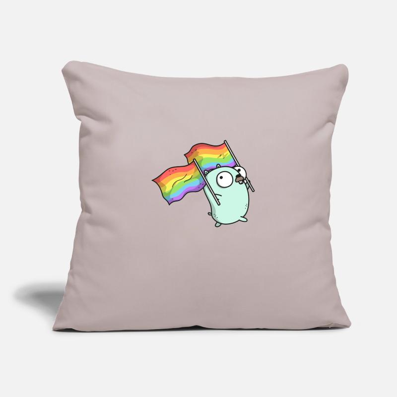Gopher Pride Housse de coussin décorative 45 x 45 cm