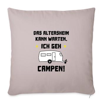 das altersheim kann warten - Sofakissenbezug 45 x 45 cm - helles Taupe - Vorne