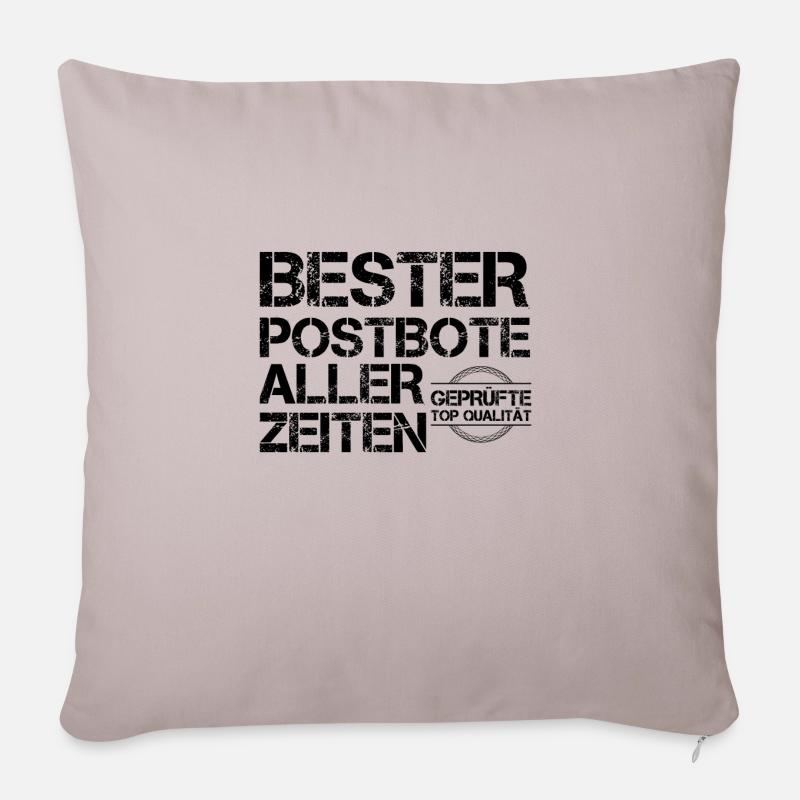Postbote - Sofakissenbezug 45 x 45 cm - helles Taupe