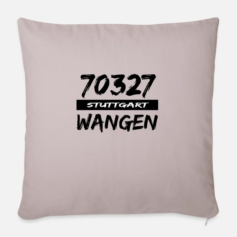 70327 Stuttgart Wangen Postleitzahl Tshirt - Sofakissenbezug 45 x 45 cm - helles Taupe