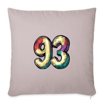 93 Number Symbol - Sofa pillowcase 17,3'' x 17,3'' (45 x 45 cm) - light taupe - Front