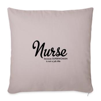 nurse - Sofakissenbezug 45 x 45 cm - helles Taupe - Vorne