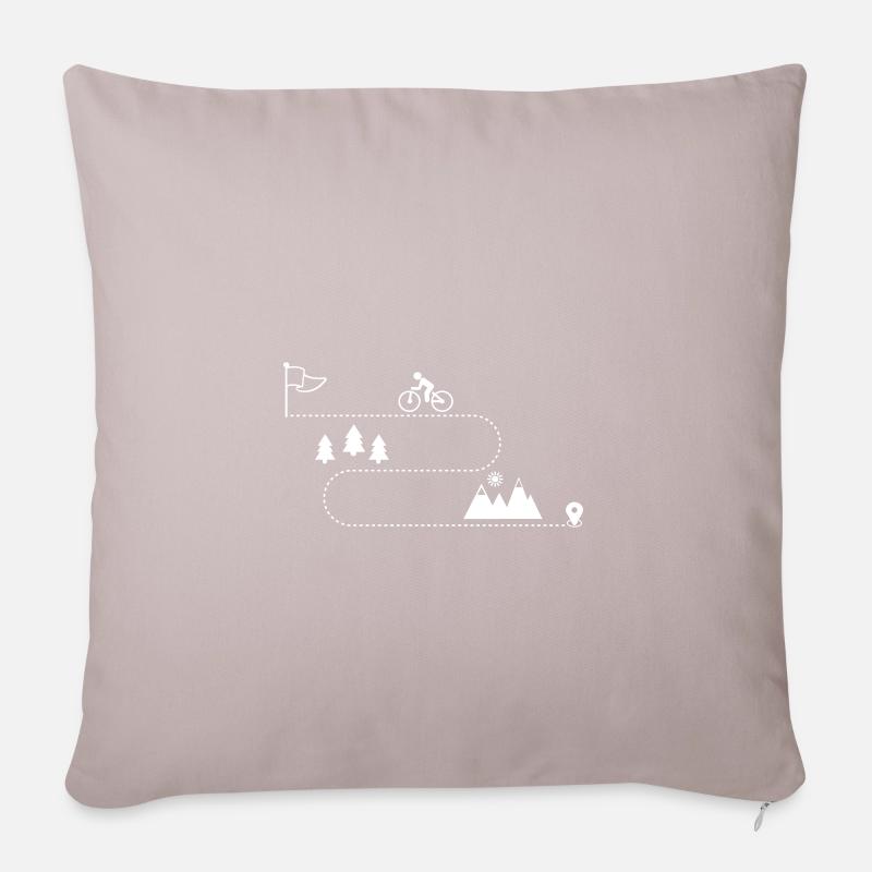Radsport - Sofakissenbezug 45 x 45 cm - helles Taupe