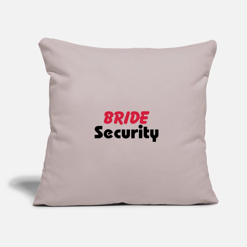 Bride Security Housse de coussin décorative 45 x 45 cm