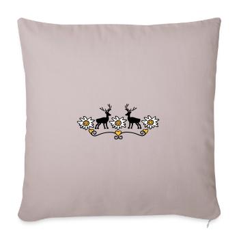 Motif traditionnel - Housse de coussin décorative 45 x 45 cm - taupe clair - Devant