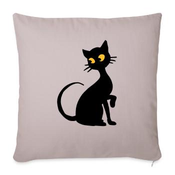 Chat - Sofa pillowcase 17,3'' x 17,3'' (45 x 45 cm) - light taupe - Front