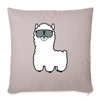 lama_002 - Sofakissenbezug 45 x 45 cm - helles Taupe - Vorne