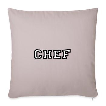 Chef - Sofakissenbezug 45 x 45 cm - helles Taupe - Vorne