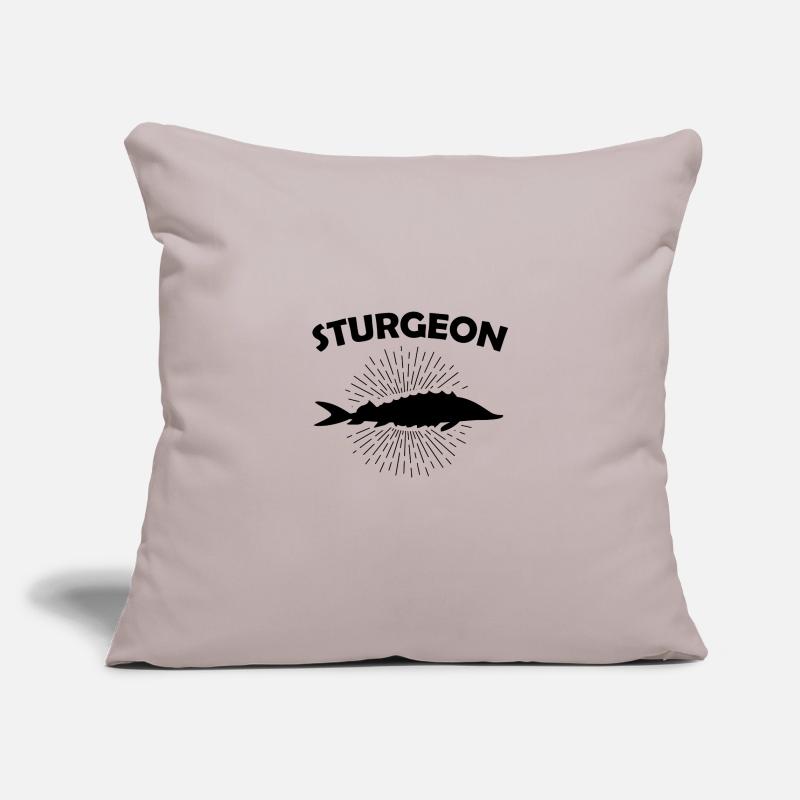 Sturgeon sturgeon bone fish primeval sterlet gift Sofa pillowcase 17,3'' x 17,3'' (45 x 45 cm)