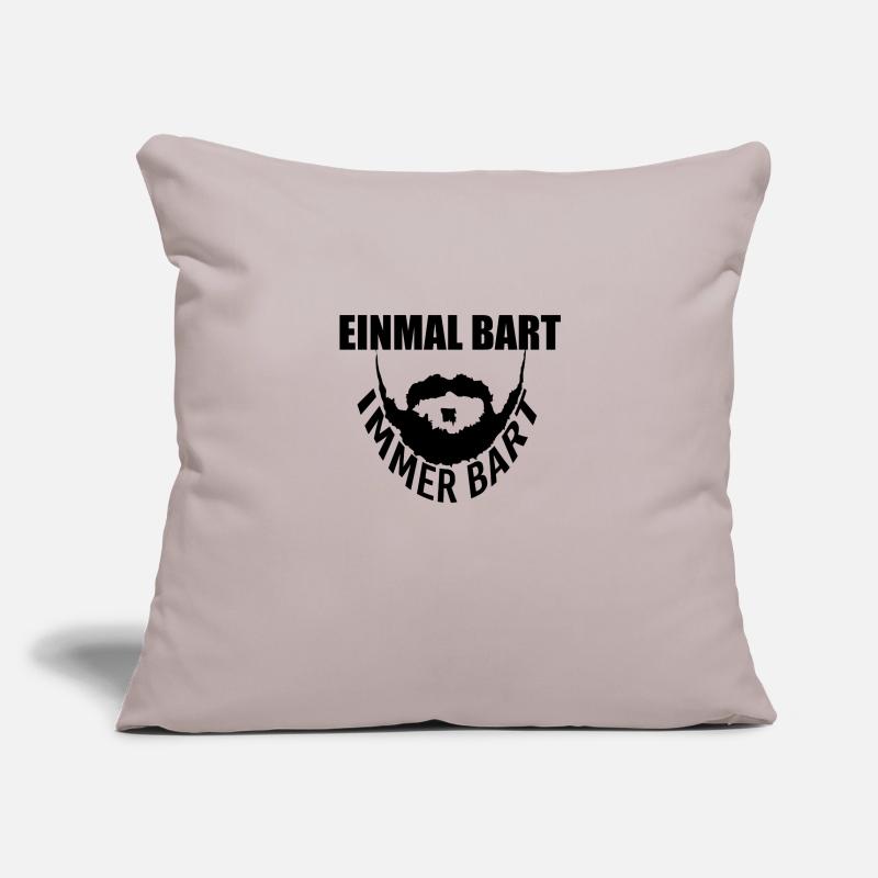 Einmal Bart immer Bart Sofakissenbezug 45 x 45 cm