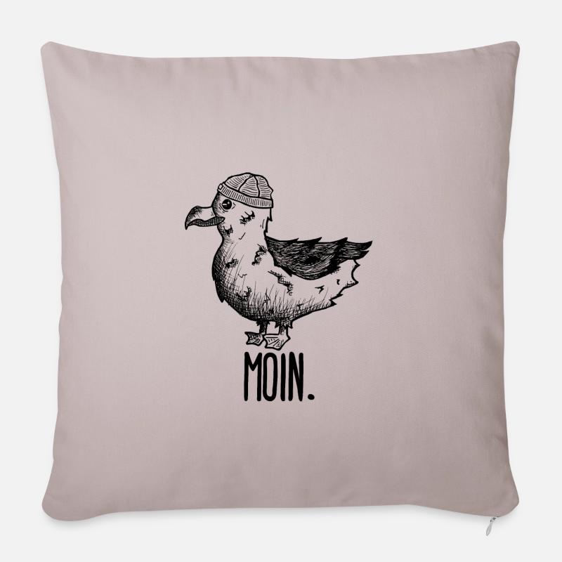 Möwe Moin - Sofakissenbezug 45 x 45 cm - helles Taupe