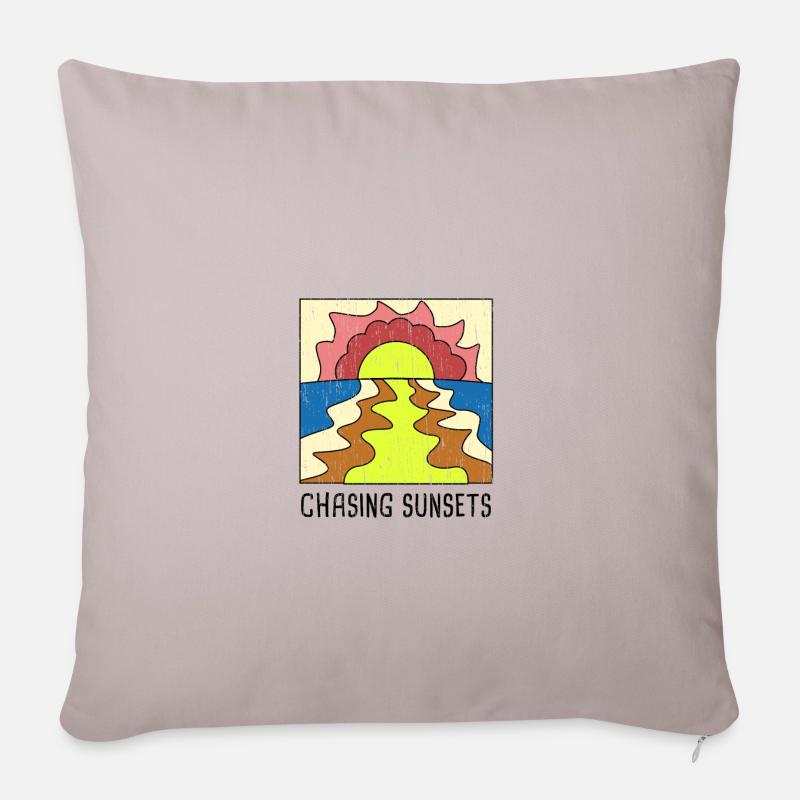 Chasing Sunsets - Sofakissenbezug 45 x 45 cm - helles Taupe