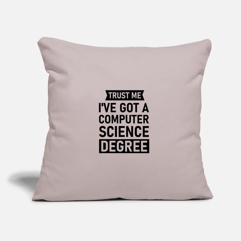 Programmer Gift Computer Scientist Student Nerd Sofa pillowcase 17,3'' x 17,3'' (45 x 45 cm)
