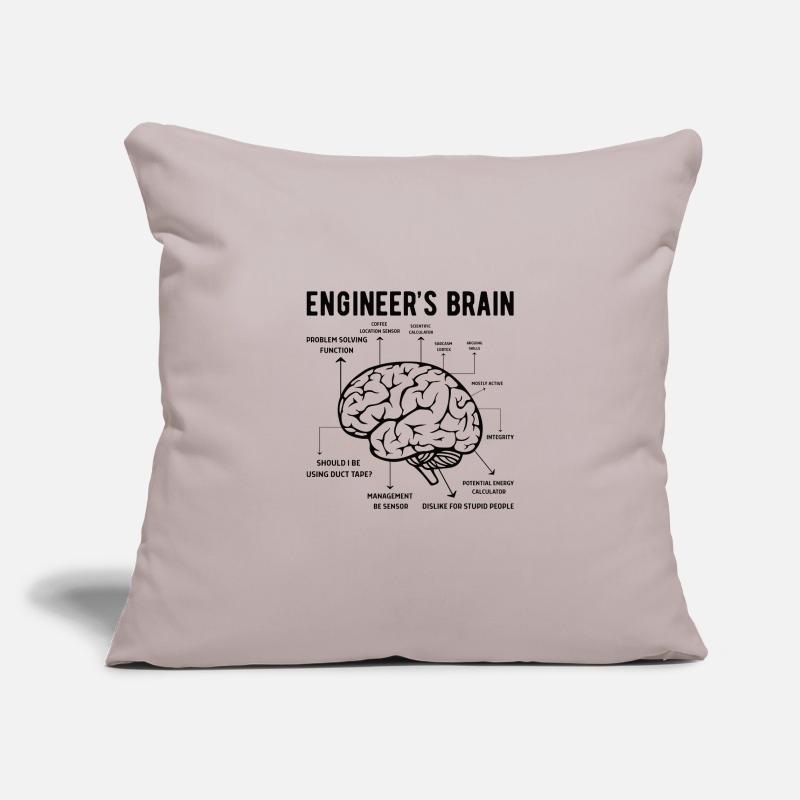 Engineer Brain Mechanical Engineering Electrical Engineering Math Sofa pillowcase 17,3'' x 17,3'' (45 x 45 cm)