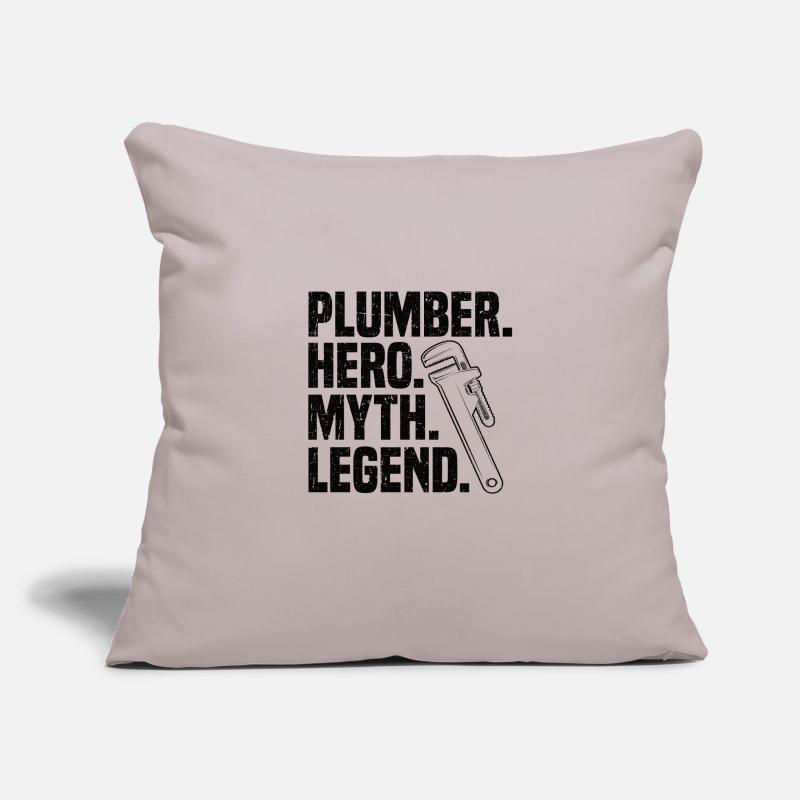 Heating engineer gift system mechanic plumber Sofa pillowcase 17,3'' x 17,3'' (45 x 45 cm)