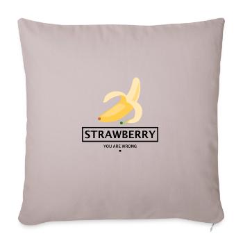 CADEAU DE FRUITS À LA BANANE - VOUS ÊTES MAL. - Housse de coussin décorative 45 x 45 cm - taupe clair - Devant