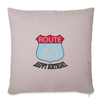 Birthday Birthday Route 60 - Sofa pillowcase 17,3'' x 17,3'' (45 x 45 cm) - light taupe - Front