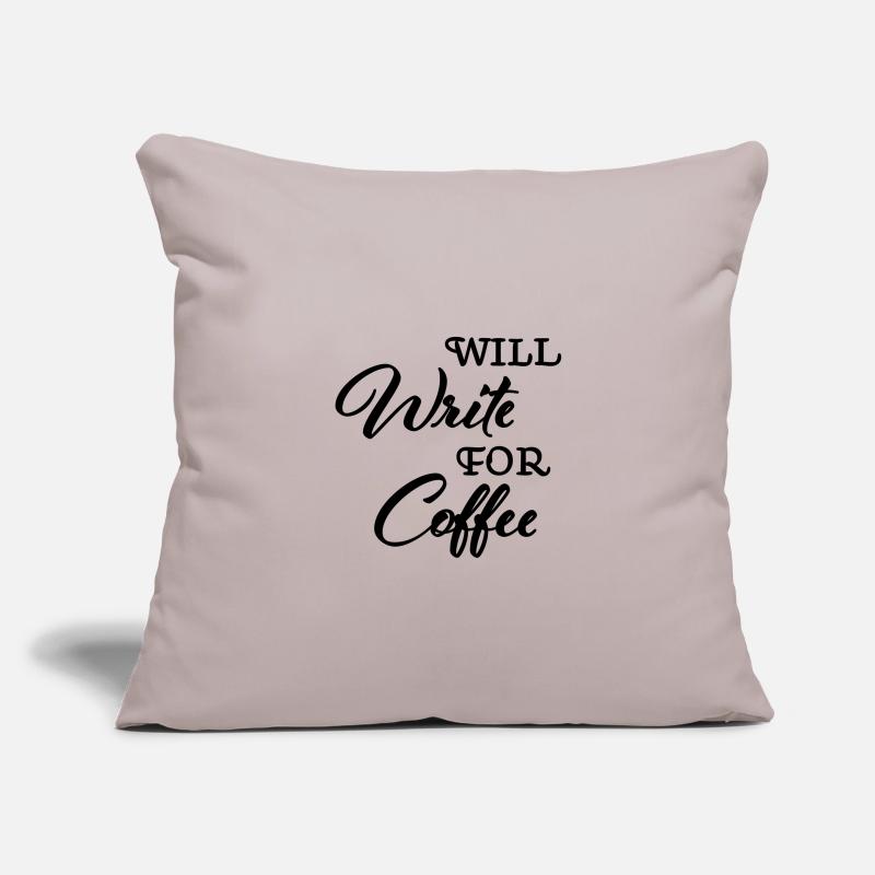 Will write for coffee Sofa pillowcase 17,3'' x 17,3'' (45 x 45 cm)