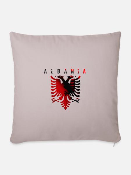 Albania - Sofakissenbezug 45 x 45 cm - helles Taupe