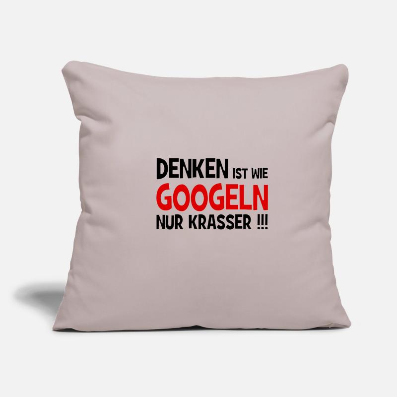 Penser, c’est plus dur de chercher sur Google!!! - Internet Housse de coussin décorative 45 x 45 cm