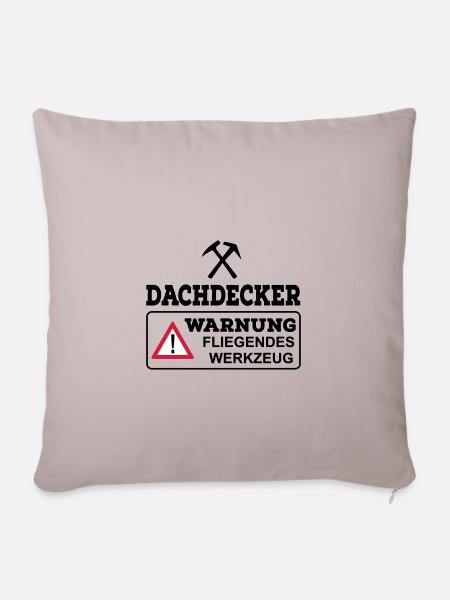 Dachdecker - Sofakissenbezug 45 x 45 cm - helles Taupe