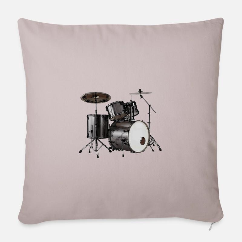 Drums - Sofakissenbezug 45 x 45 cm - helles Taupe