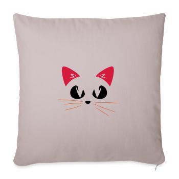 LAUGH 1 - Sofa pillowcase 17,3'' x 17,3'' (45 x 45 cm) - light taupe - Front