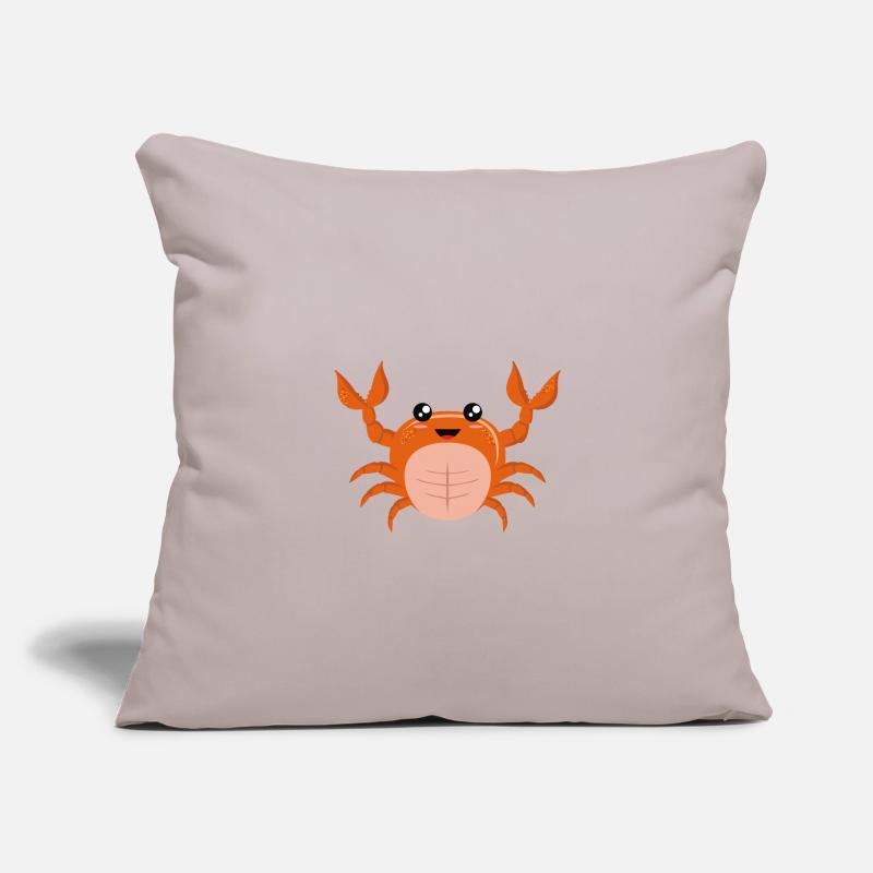 Tiny Soft-shell Orange Crawling Crab Sofa pillowcase 17,3'' x 17,3'' (45 x 45 cm)