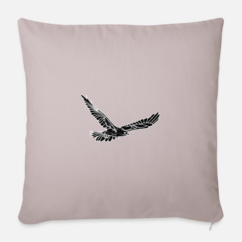 Hawk Black Marble - Sofakissenbezug 45 x 45 cm - helles Taupe