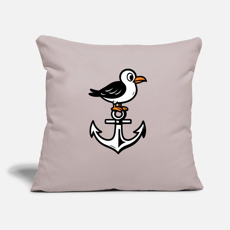 Möwe Anker Comic Sofakissenbezug 45 x 45 cm