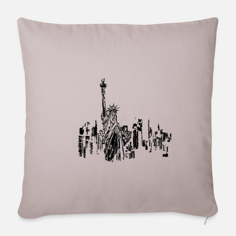 New York - Sofakissenbezug 45 x 45 cm - helles Taupe