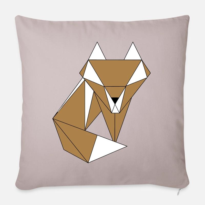 Fuchs - Sofakissenbezug 45 x 45 cm - helles Taupe