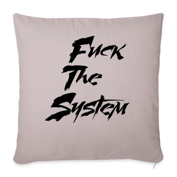 Baiser le système - Housse de coussin décorative 45 x 45 cm - taupe clair - Devant