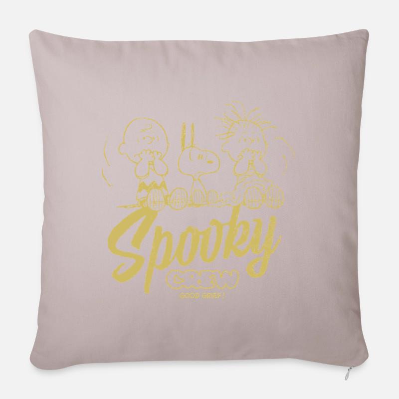Peanuts Halloween-Design Spooky Crew - Sofakissenbezug 45 x 45 cm - helles Taupe