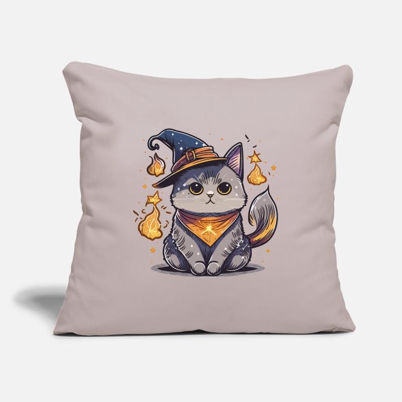 Feline Wizard Sofa pillowcase 17,3'' x 17,3'' (45 x 45 cm)